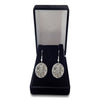 Personalized Sterling Silver Fingerprint Small Silver Round Earrings