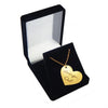 Gold Filled Custom Handwriting Heart Necklace