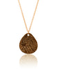 Custom Gold Filled Teardrop Fingerprint Necklace