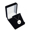 Personalized Sterling Silver Handwriting Small Round Necklace