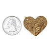 Custom Gold Filled Fingerprints Heart Necklace