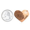 Rose Gold Filled Custom Fingerprint and Name Heart Necklace
