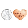 Rose Gold Filled Custom Handwriting Heart Necklace