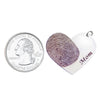 Custom Silver Fingerprint and Name Heart Necklace