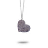 Custom Silver Fingerprints Heart Necklace