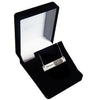 Custom Bar Fingerprint and Name Necklace Stainless Steel