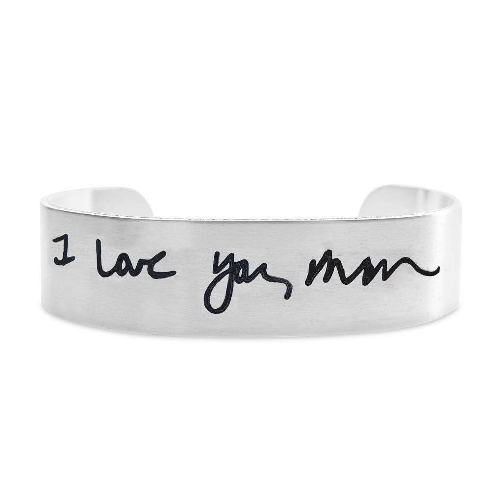 Custom Handwriting Cuff Bracelet