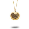 Gold Filled Actual Fingerprint Heart Necklace