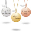 Gold Filled Handwriting Necklace