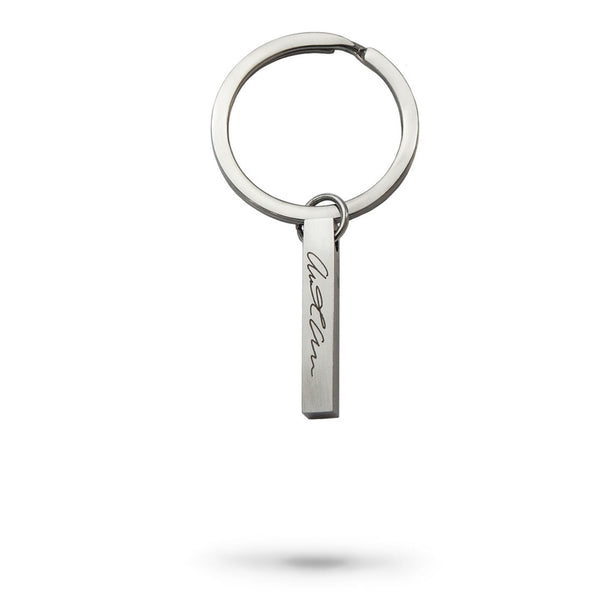 Custom Handwriting Thick Bar Keychain