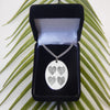 Custom Four Fingerprints Hearts Necklace