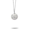 Personalized Sterling Silver Handwriting Small Round Necklace
