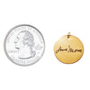 Gold Filled Personalized Handwriting Small Round Necklace