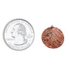 Rose Gold Filled Actual Fingerprint Small Round Necklace