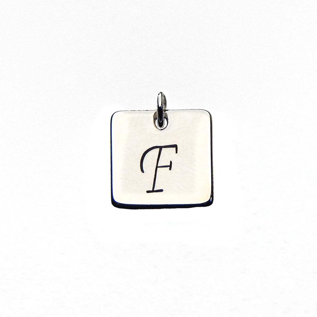 Square Charm Add On - Silver  - Gold - Rose Gold