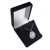 Custom Sterling Silver Teardrop Fingerprint Necklace