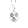 Custom Three Fingerprints Circles Necklace