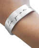 Custom Handwriting Cuff Bracelet