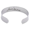 Custom Handwriting Stainless Steel Cuff Bracelet