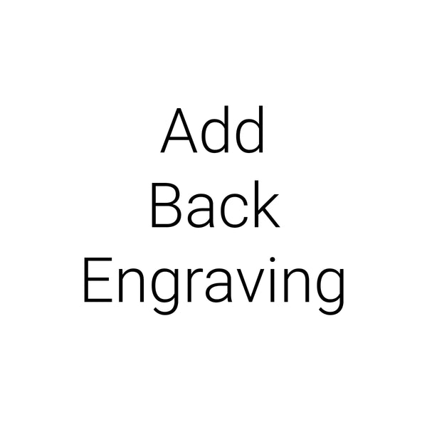 Add Back Engraving