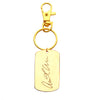 Custom Gold Filled Handwriting Dog Tag Keychain or Necklace