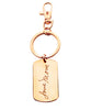 Custom Rose Gold Filled Handwriting Dog Tag Keychain or Necklace