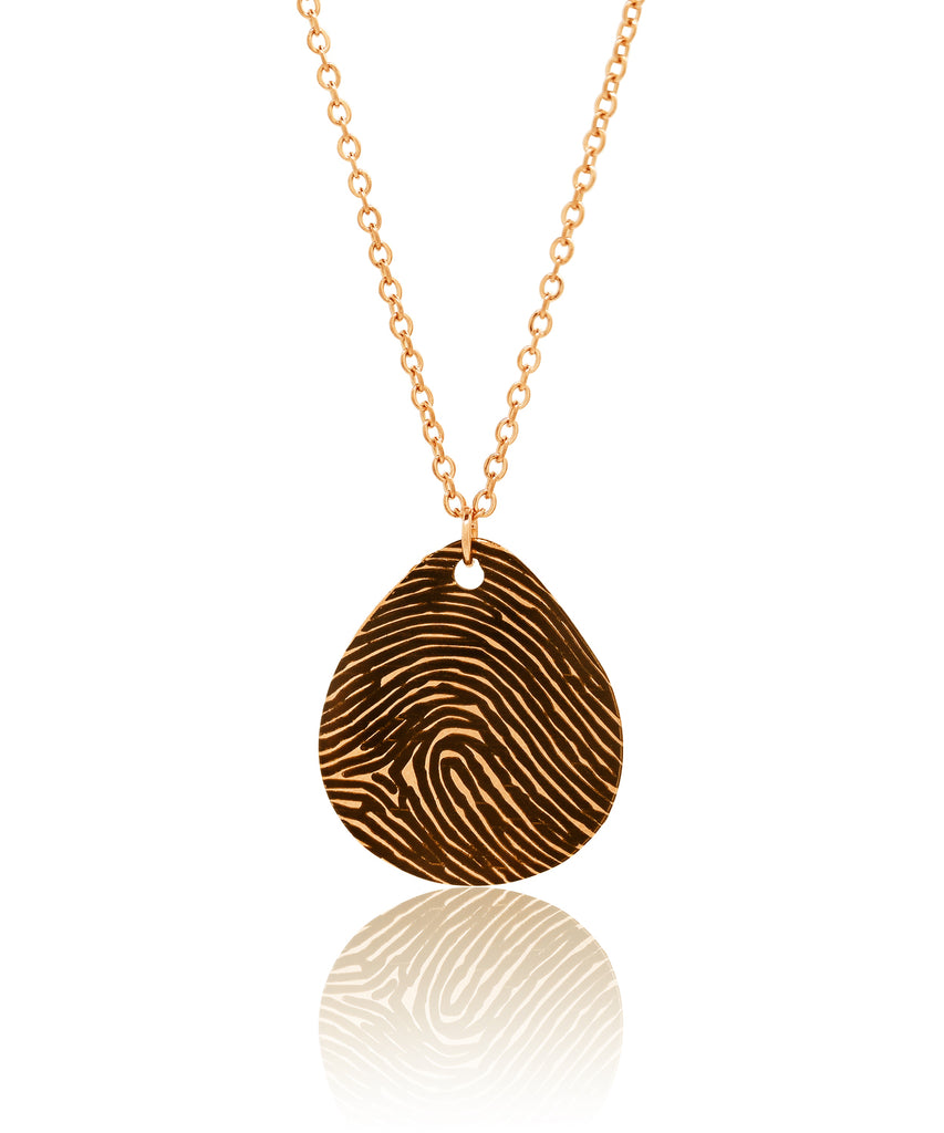 Fingerprint Flower Necklace | Your fingerprints in Gold or Silver - Hold  upon Heart