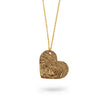 Custom Gold Filled Fingerprints Heart Necklace