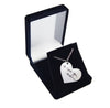 Custom Silver Handwriting Heart Necklace