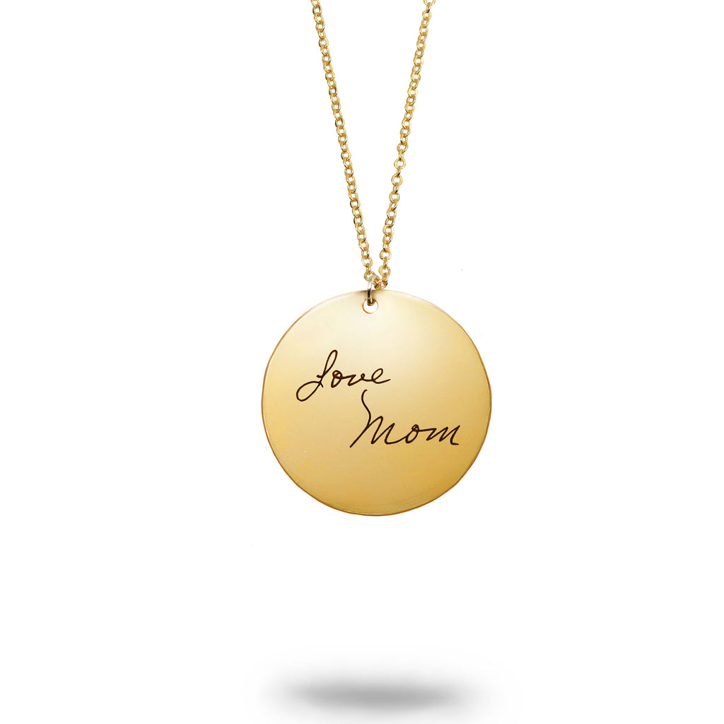 Gold Filled Handwriting Necklace