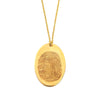 Custom Gold Filled Oval Fingerprint Necklace