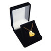 Custom Initials Small Heart Necklace Gold Filled