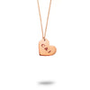 Custom Initials Small Heart Necklace Rose Gold Filled