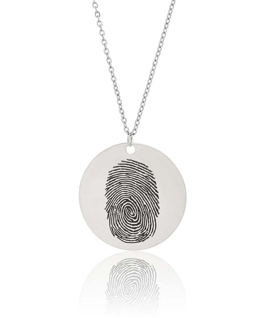 Custom Single Fingerprint Necklace